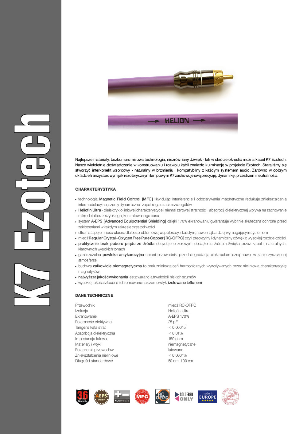 interkonekt Helion K7 Ezotech